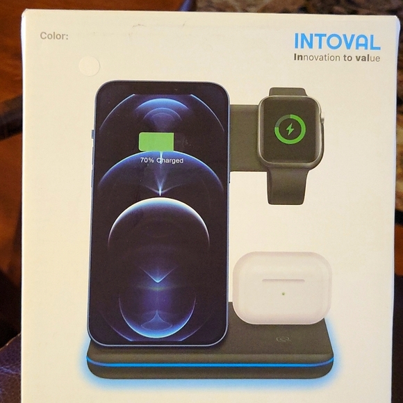 Intoval Cell Phones & Accessories Intoval Wireless Charger Z5 White